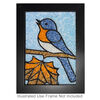 Sabrina Frey Bead Mosaic&trade; Starter Kit, glass / medium-density fiberboard / glue, pkg/1, multicolored, 5x7 inches with "Chirp (bluebird)" design. image number 0