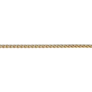 Chain 1pkg1 ponytail, 3.2mm, gold-finished brass 5 foot unfinished