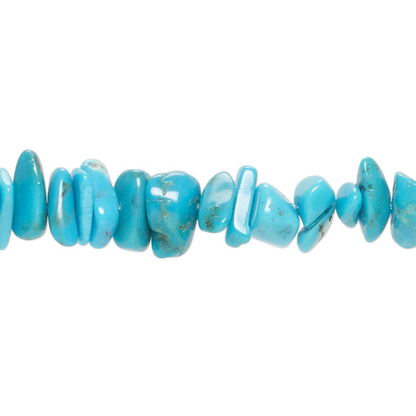 Turquoise 1pkg1, chip bead, 15 inch medium to large image number 0