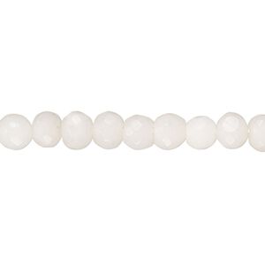 Snow quartz 1pkg1, hand-cut faceted rondelle bead natural 14 inch 5x4mm-6x5mm