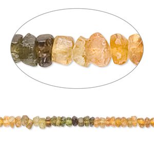 Amber-green tourmaline 1pkg1, hand-cut faceted rondelle bead natural 13 inch 3x1mm-4x2mm