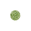 Bead, glass rhinestone / epoxy / resin, green, 14mm round. Sold individually. image number 0