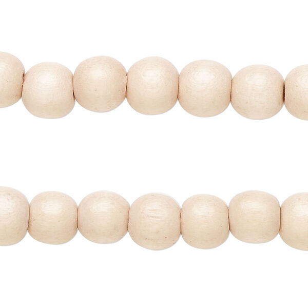 Taiwanese cheesewood 1pkg2, hand-cut round bead 15.5-16 inch tan 8mm image number 0