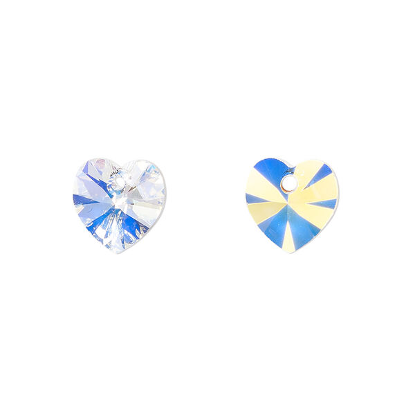 Drop 4pk crystal AB, Crystal Passions® 10mm pendant heart 6228 image number 0