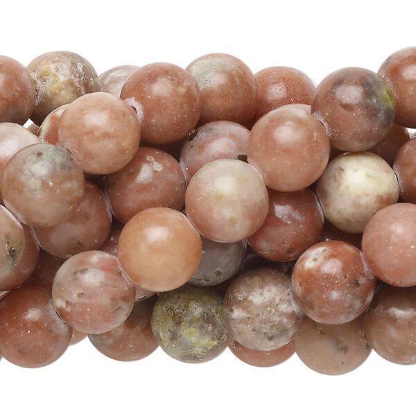 Pink lepidolite 1pkg10, round bead natural 15.5-16 inch 8mm image number 0