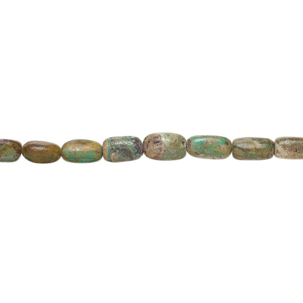 Turquoise 1pkg1, round tube / nugget bead, 15 inch 23x13mm-25x16mm / large image number 1