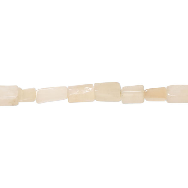 Peach moonstone 1pkg1, hand-cut uneven rectangle tube bead natural, 13 inch 4x4mm-8x4mm light image number 0