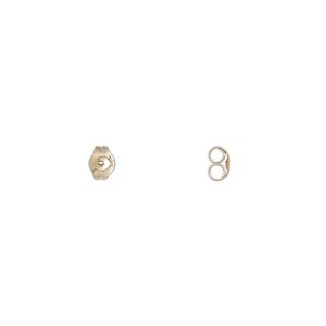 Earnut 1pkg2 14Kt gold, medium weight, 1 pair