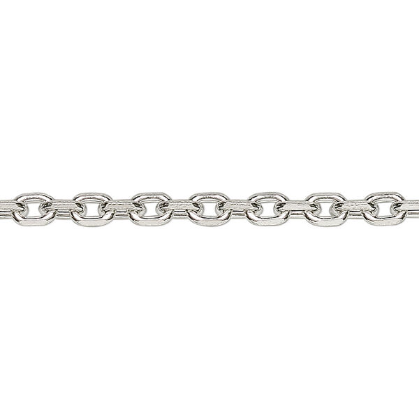 Chain, sterling silver, 3.5mm cable. Sold per 5-foot spool. image number 0