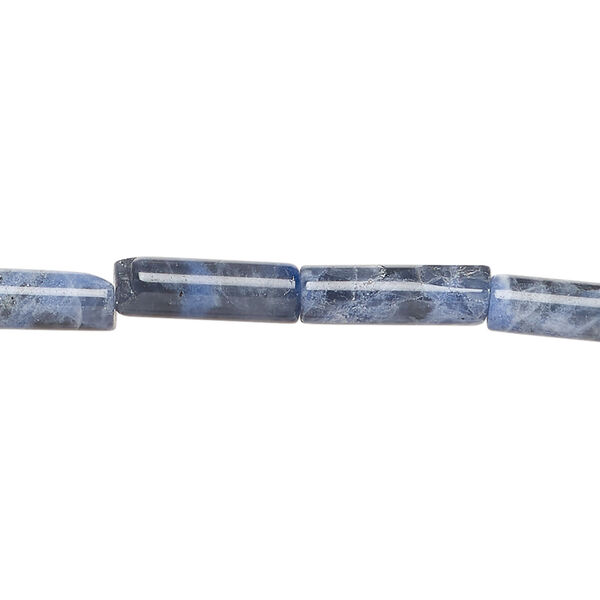 Sodalite 1pkg1, round tube bead natural, 15 inch 13x4mm-14x5mm image number 0