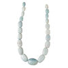 Amazonite 1pkg1, nugget bead natural, 17 inch small to large / semi-matte graduated image number 1