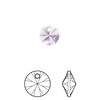 Drop 12pk violet, Crystal Passions® 8mm pendant mini disk 6428 image number 0