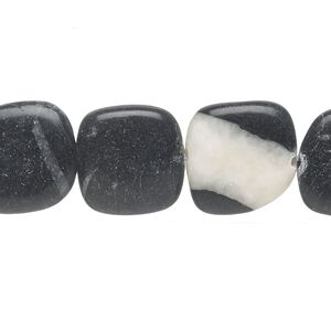 Blackstone 1pkg1, rounded flat square bead 15 inch 14x14mm-15x15mm