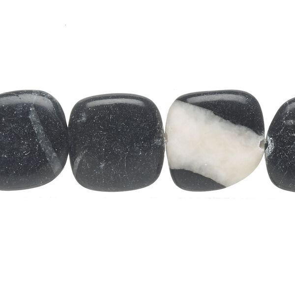 Blackstone 1pkg1, rounded flat square bead 15 inch 14x14mm-15x15mm image number 0