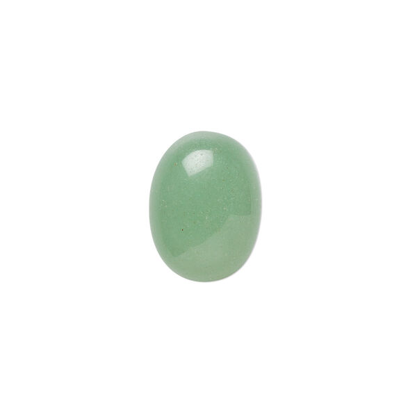 Cab 1pkg6 green aventurine, 16x12mm calibrated oval B grade, natural light to medium image number 0