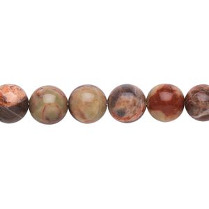 Dream jasper 1pkg1, round bead natural 15.5-16 inch 8mm