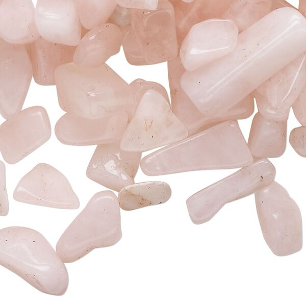 Rose quartz 1pkg1, undrilled inlay chip natural 50g mini image number 0