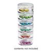 Organizer jar, Space Saver, plastic, clear, 1-1/2 x 5/8 inch round. Sold per 6-piece set. image number 0
