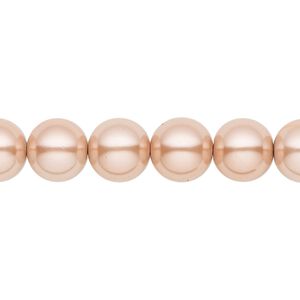 Hemalyke™ 1pkg1, pearlescent round bead 15.5-16 inch 10mm