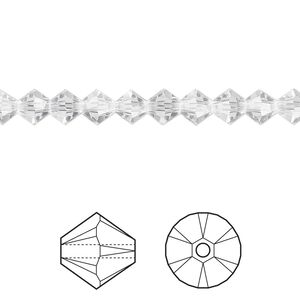 Bead 24pk crystal, Crystal Passions® 5mm bicone 5328