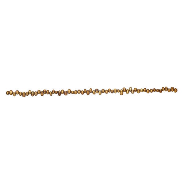 Freshwater pearl 1pkg1, top-drilled rice, 14 inch dark gold 5x4mm-8x5mm cultured image number 1
