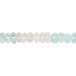 Beryl 1pkg1, hand-cut faceted rondelle bead 15.5-16 inch 6x3mm-7x4mm