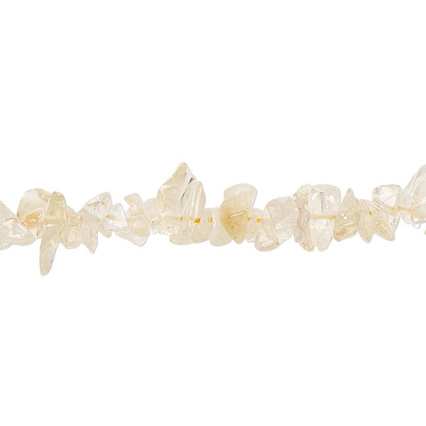 Bead, citrine (dyed / heated), small chip, Mohs hardness 7. Sold per 34-inch strand. image number 0