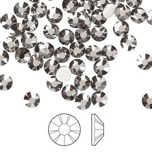 Flat back 144pk crystal Biarritz foil back, Preciosa MAXIMA Czech crystal hotfix rhinestone 4.6-4.8mm chaton rose round SS20