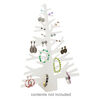 Display, earring, acrylic, frosted clear, 18 x 13 x 4-1/2 inch tree. Sold individually. image number 1