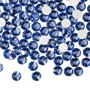 Flat back 1440pk blue violet foil back, Preciosa MAXIMA Czech crystal hotfix rhinestone 4.6-4.8mm chaton rose round SS20
