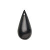 Jet 1pkg2, hand-cut top-drilled teardrop bead natural 22x10mm-25x12mm image number 1