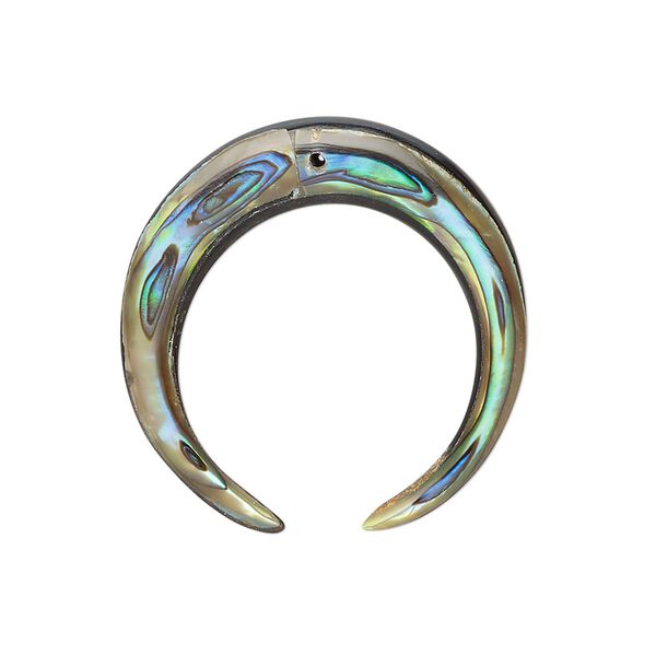 Paua shell 1pkg1, naja drop 28x28mm image number 0