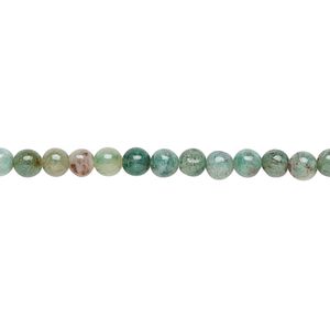 African "jade" 1pkg1, round bead natural 15.5-16 inch 4mm