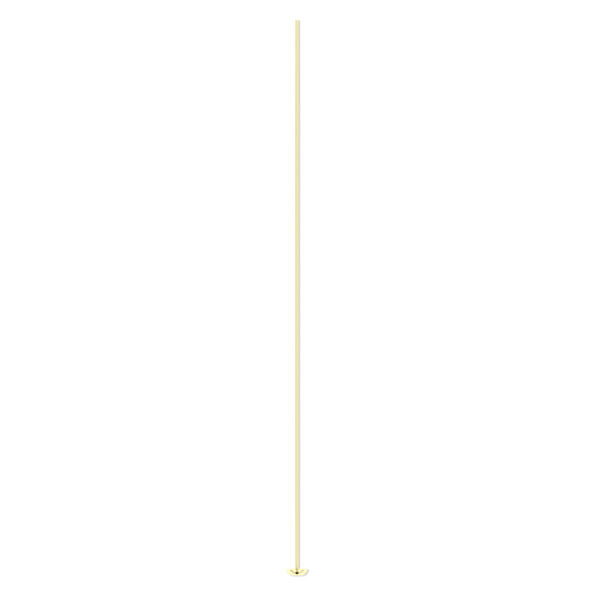 Head pin, 14Kt gold-filled, 3 inches with cup, 24 gauge. Sold per pkg of 4. image number 0