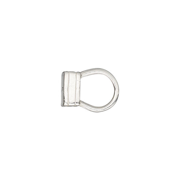 Clasp magnetic fold-over 1pkg1 sterling silver, 25x10mm irregular rectangle, JBB Findings 1-strand image number 2