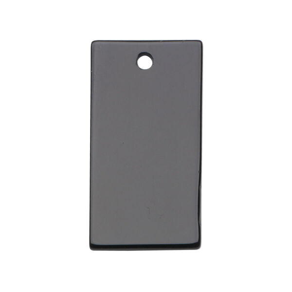 Black onyx 1pkg2, flat rectangle focal B grade, 32x17mm image number 0