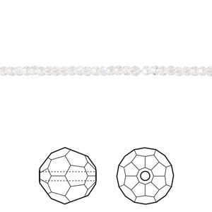 Bead 36pk crystal moonlight, Crystal Passions® 2mm round 5000