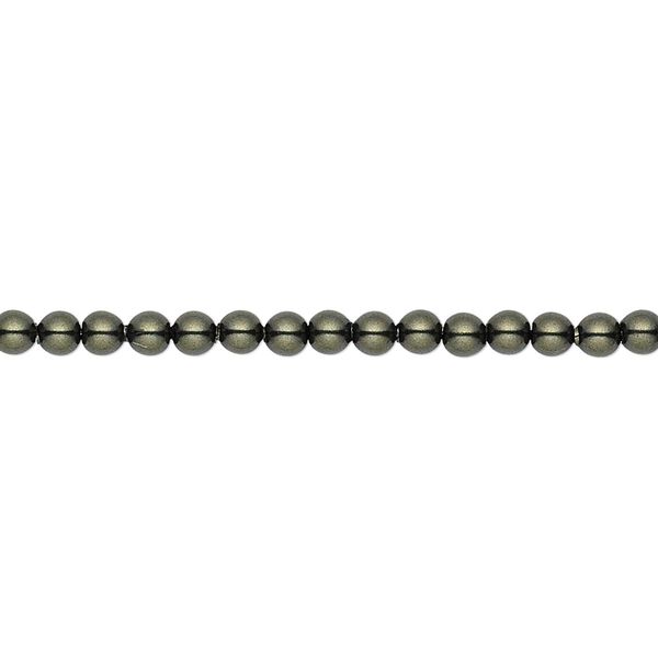 Pearl 100pk dark green, Crystal Passions® 3mm round 5810 image number 0