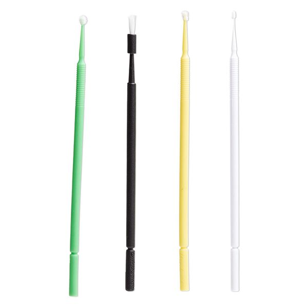 Micro brush, plastic, assorted colors, 4 x 1/8 inches. Sold per pkg of 40. image number 0