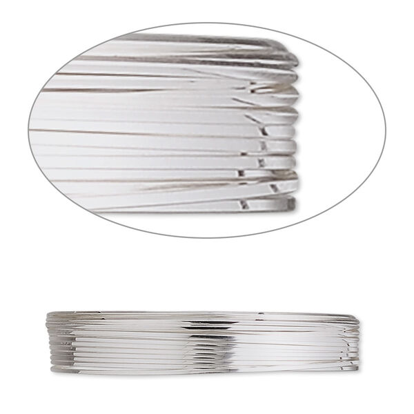 Wire, stainless steel, soft, square, 24 gauge. Sold per pkg of 10 meters. image number 0