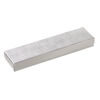 Box 1pkg6, paper and "cotton" filled, silver 8 x 2 x 7/8 inches rectangle image number 0