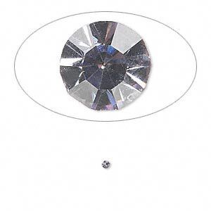 Chaton, glass rhinestone, lavender, foil back, 1.6-1.7mm faceted round, PP10. Sold per pkg of 72.