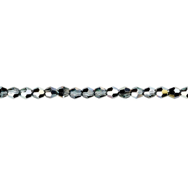 Bead 12pk aquamarine golden Sahara, Crystal Passions® 3mm round 5000 image number 0