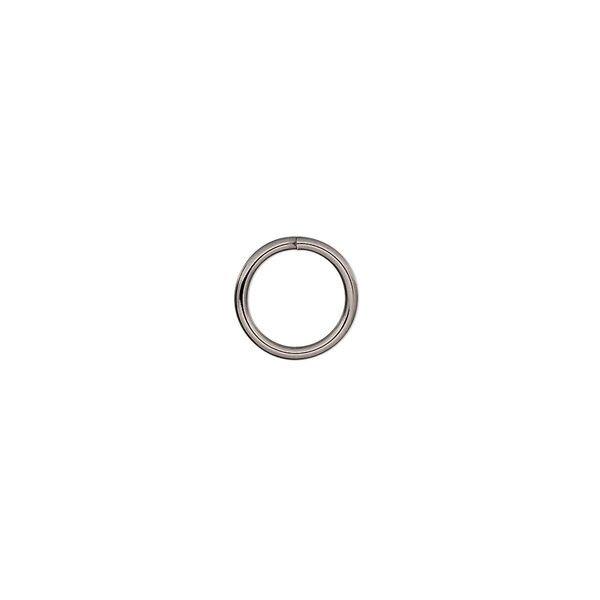 Jump ring, stainless steel, 9mm round, 7mm inside diameter, 18 gauge. Sold per pkg of 500. image number 0