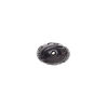 Jet 1pkg1, hand-carved oval bead natural 18x13mm image number 1