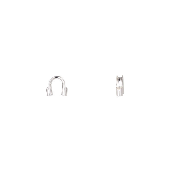 Wire protector, Accu-Guard™, silver-plated brass, 5mm tube. Sold per pkg of 500. image number 0