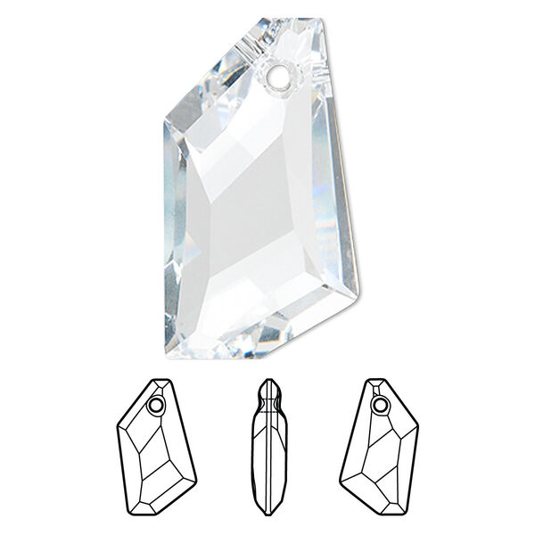 Focal 1pk crystal, Crystal Passions® 50x30mm pendant de-art 6670 image number 0