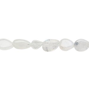 Rainbow moonstone 1pkg1, hand-cut flat teardrop bead natural 13 inch 6x4mm-12x6mm