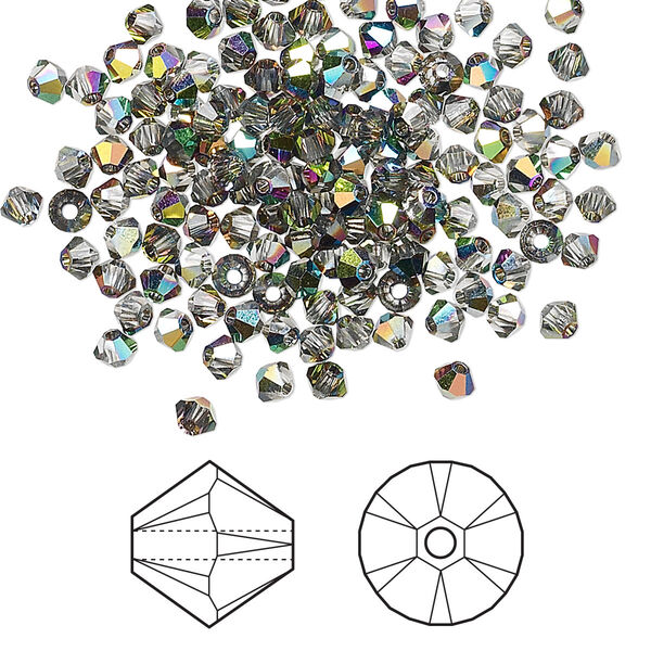 Bead 1440pk crystal vitrail medium, Swarovski® 3mm XILION bicone 5328 image number 0