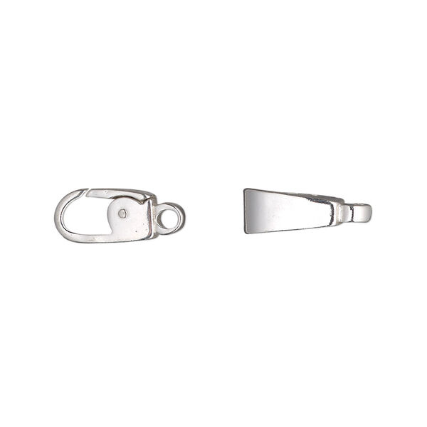 Clasp, triggerless lobster claw, sterling silver, 10x5mm smooth. Sold individually. image number 0